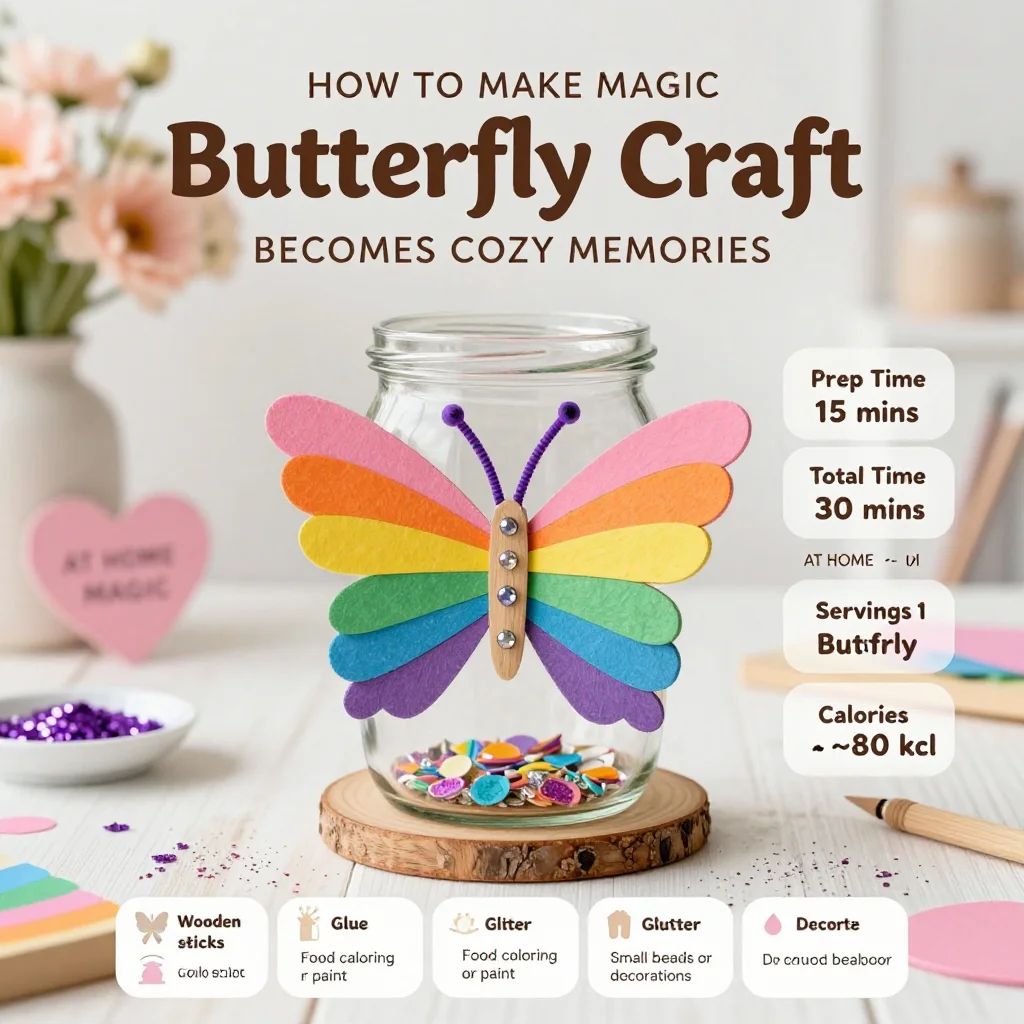 How to Make Magic Butterfly Craft Become Cozy Memories At Home