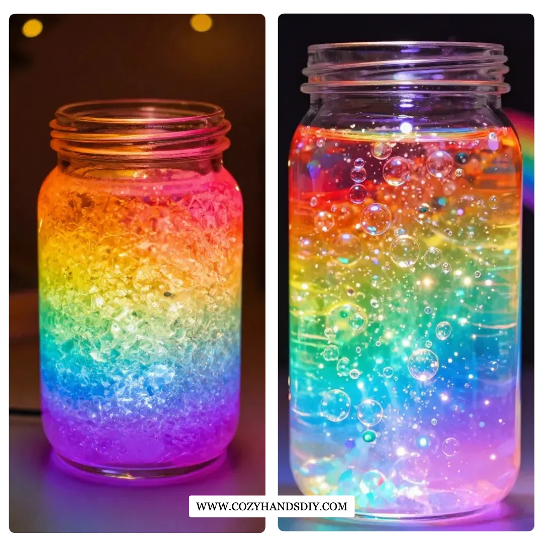 Light-Up Lava Lamp Bottle Becomes Cozy