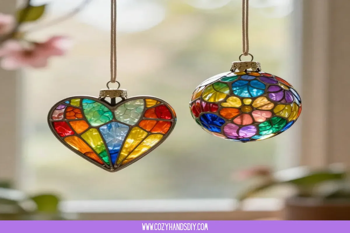 Melted Crayon Flower Suncatchers Cozy Glow