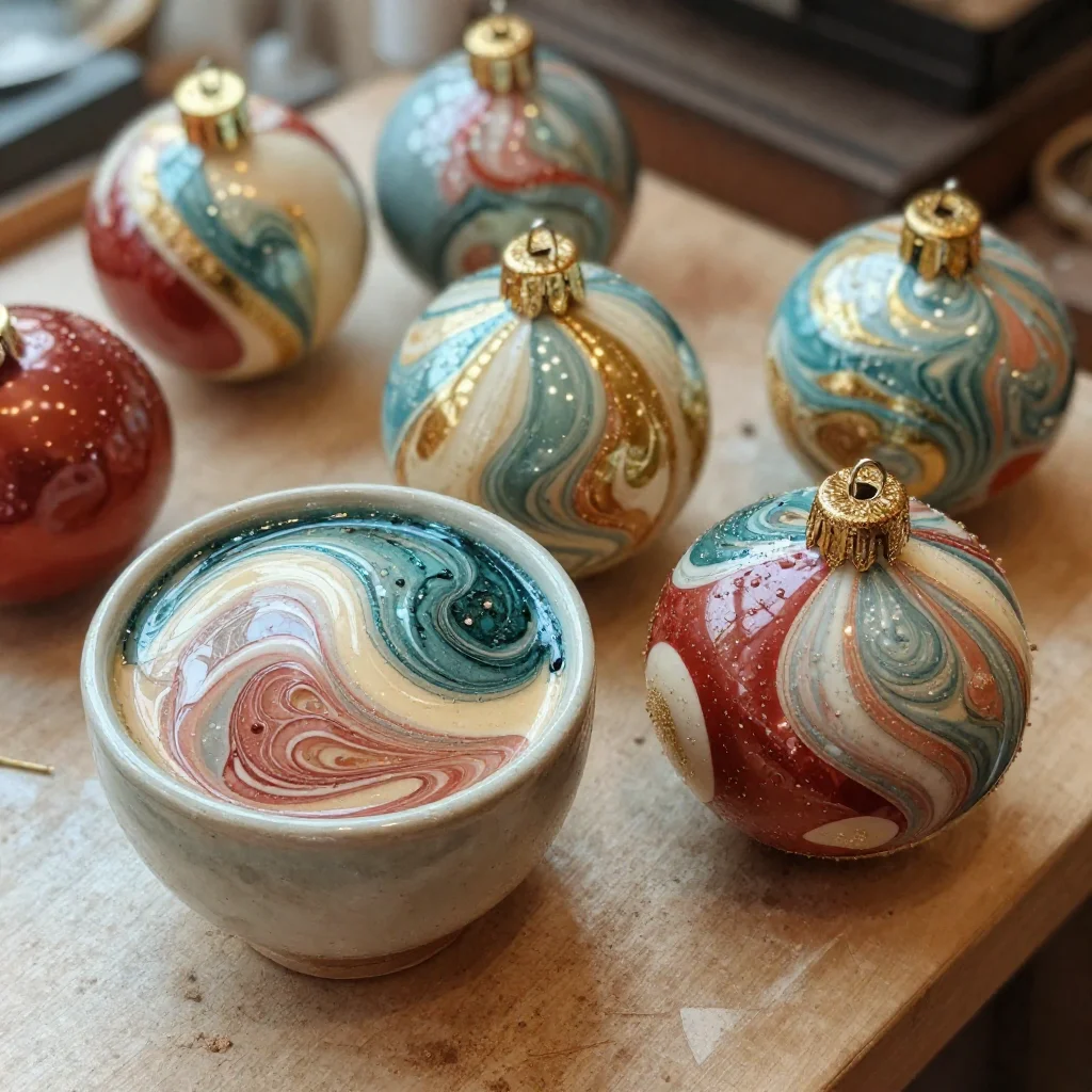 Ornament Water Marbling