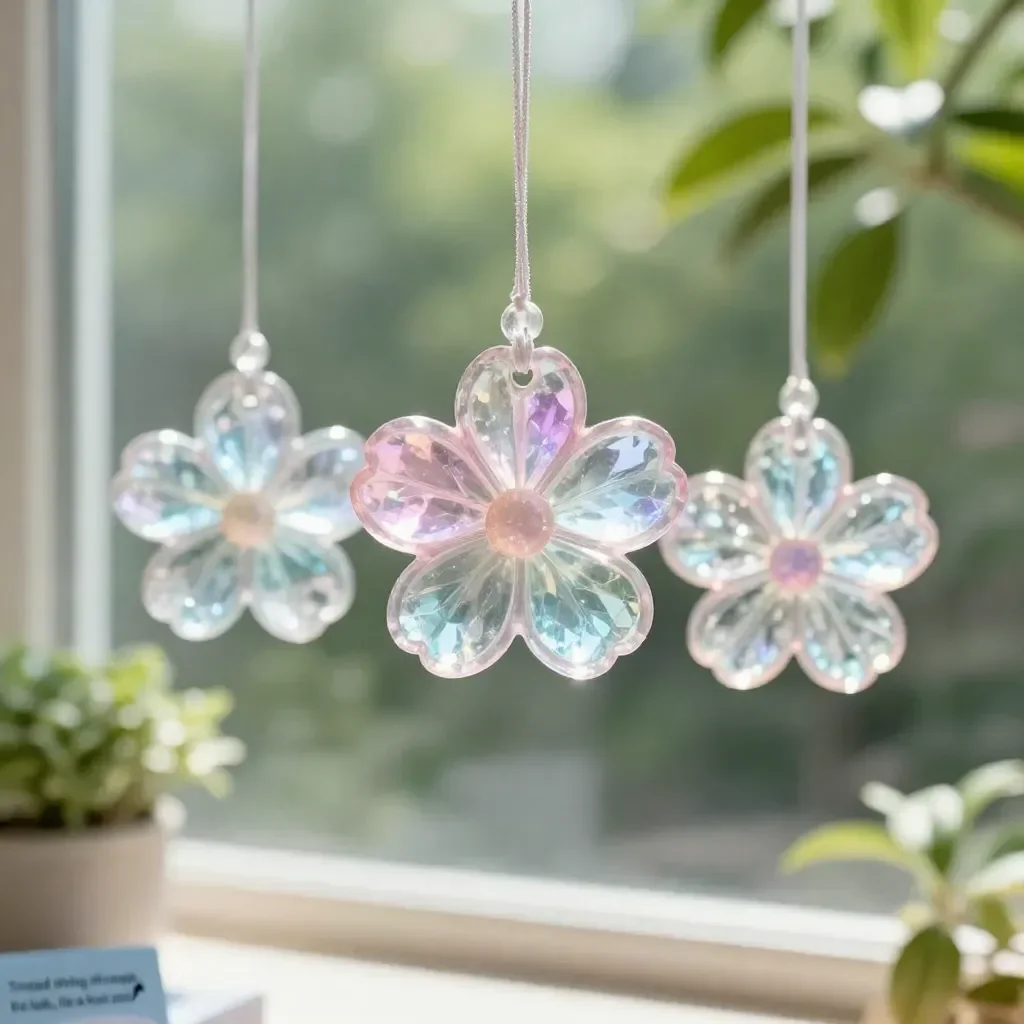Plastic Bottle Flower Suncatchers