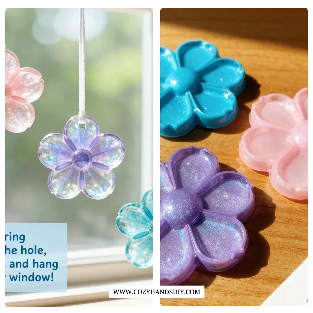 Plastic Bottle Flower Suncatchers Become Cozy