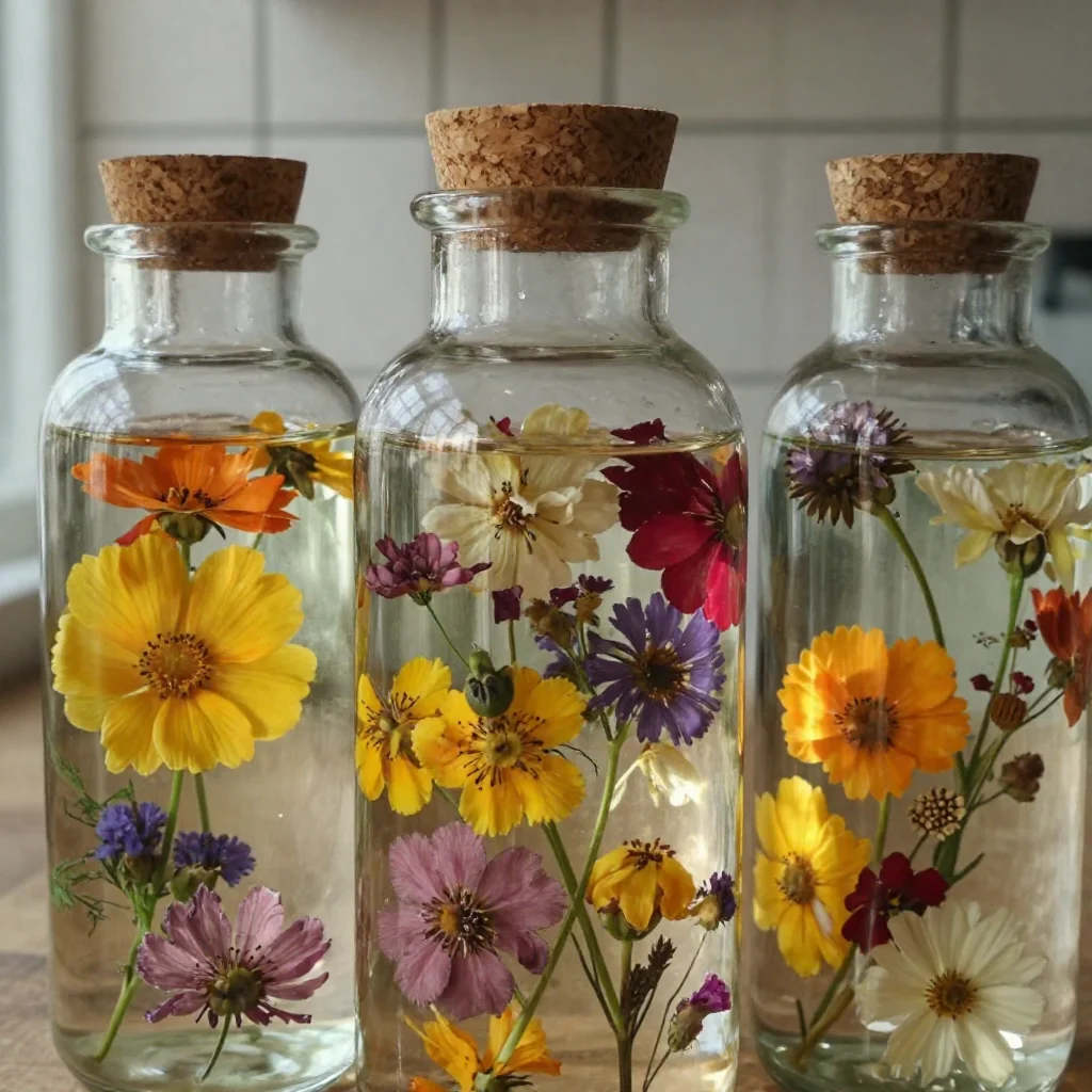 Preserving Flowers in Oil