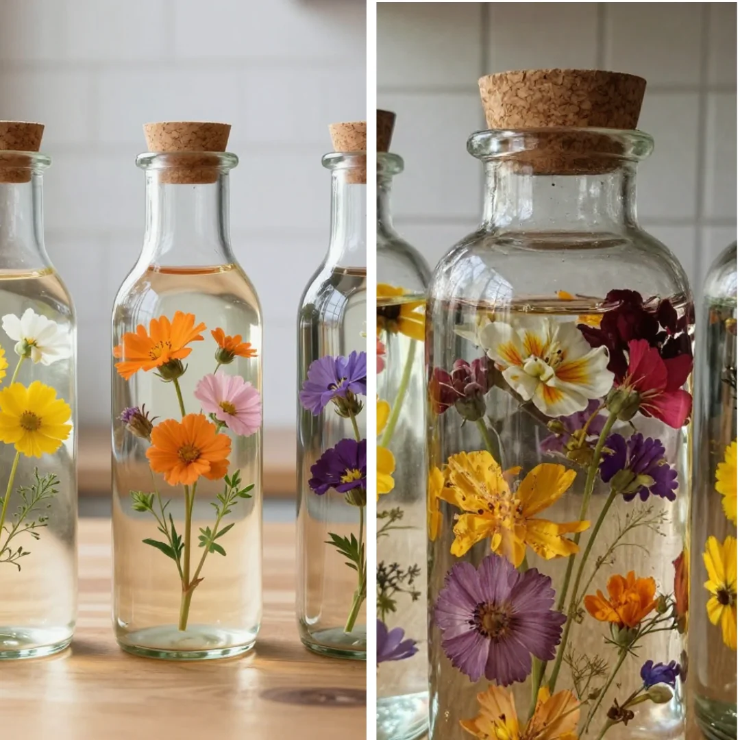 Preserving Flowers in Oil Becomes Keepsakes