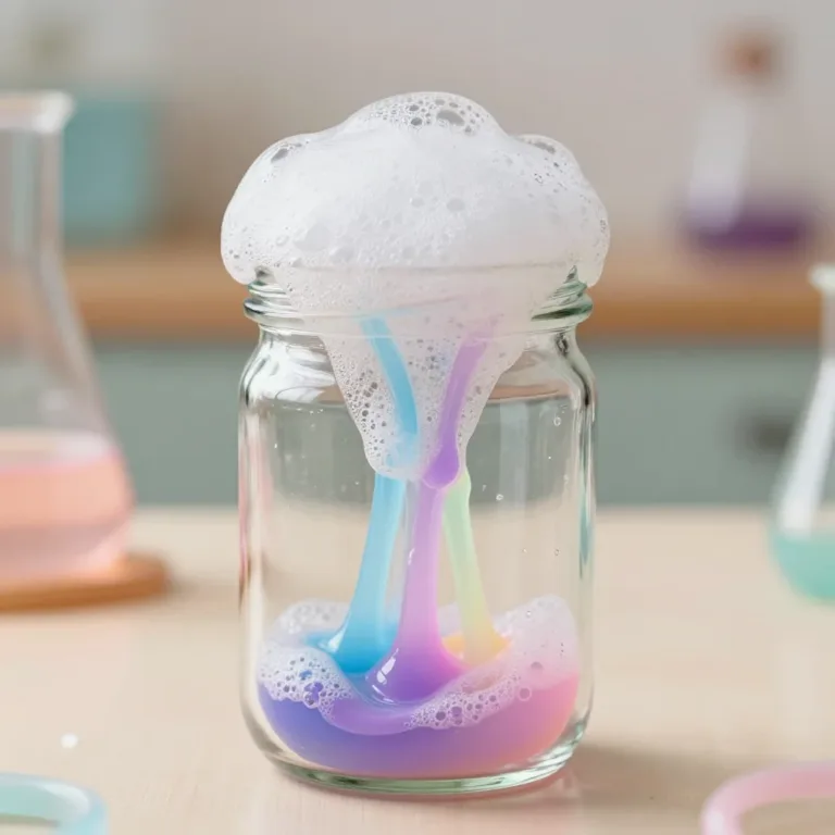 DIY rain cloud in a jar project for home decor