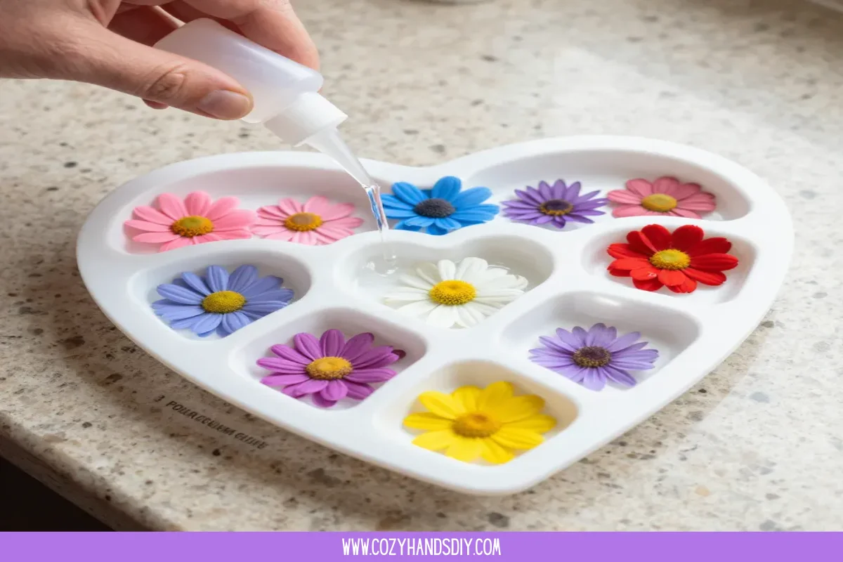 Rainbow Flower Hearts Become Cozy Joy