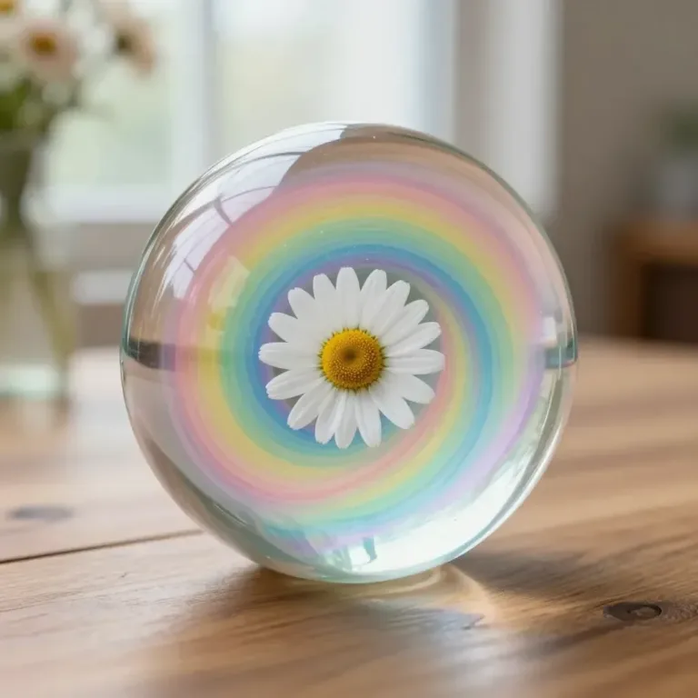 Vibrant rainbow sugar crystals for a cozy, calming ambiance.