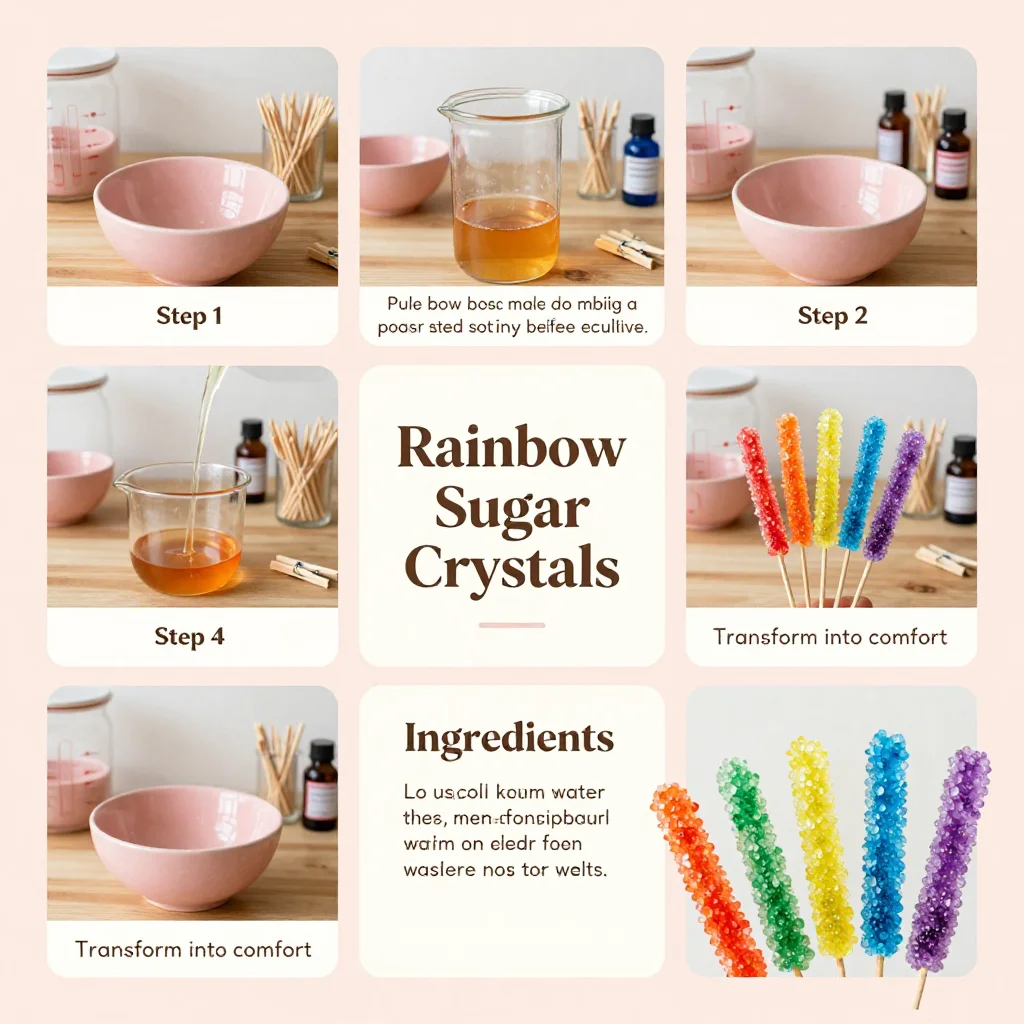 Rainbow Sugar Crystals