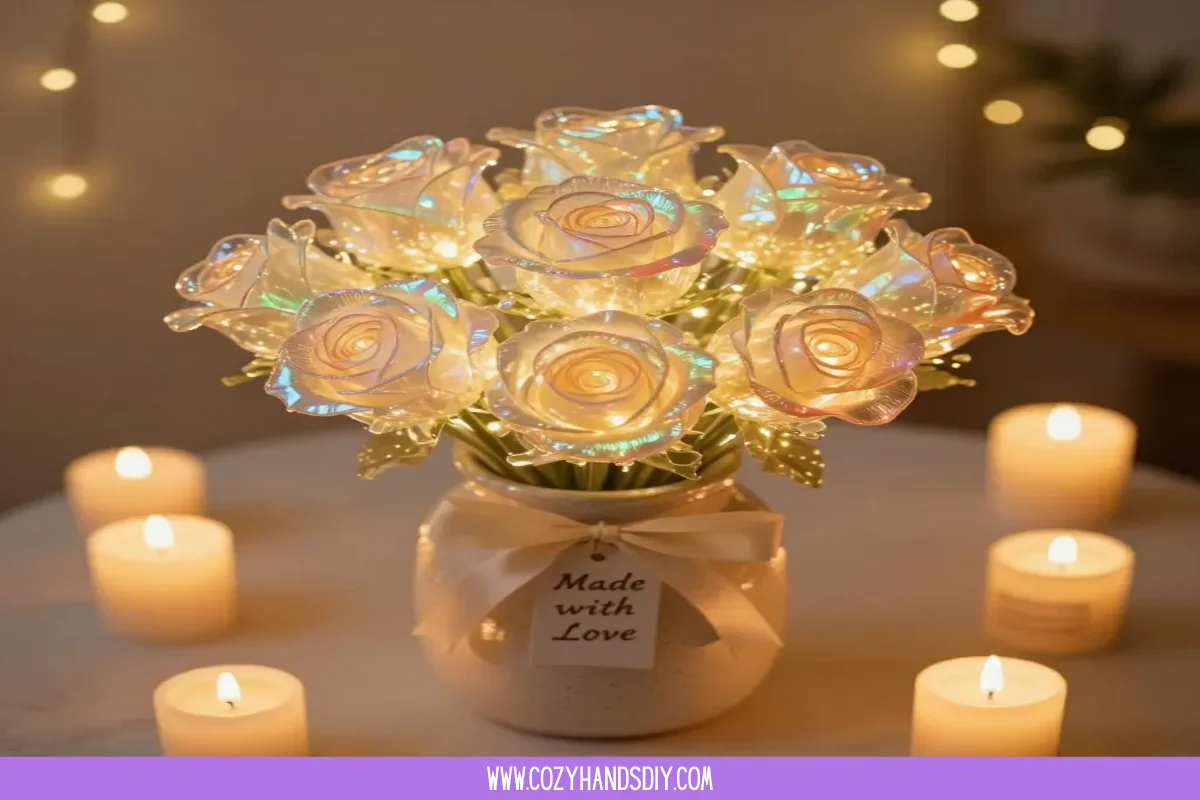 These Roses Grow Rainbow Crystals, Cozy