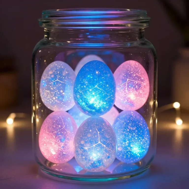 Calming translucent eggs in soft lighting creating a soothing atmosphere