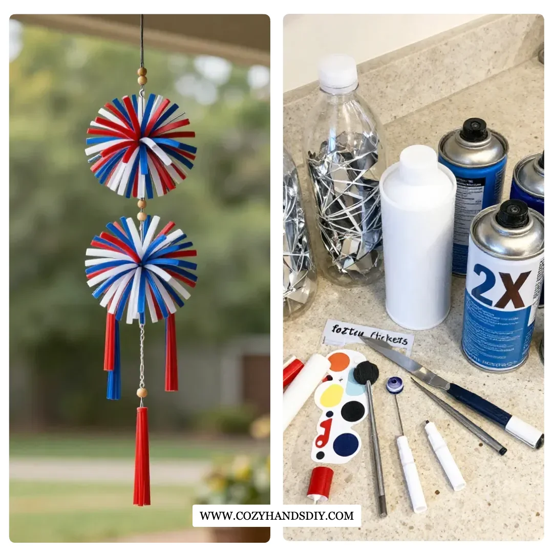 4th of July Plastic Bottle Spinners