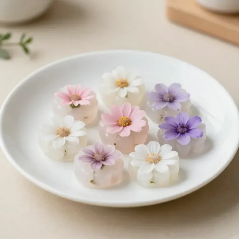 Cornstarch glass floral hearts and flowers for eco-friendly home decor