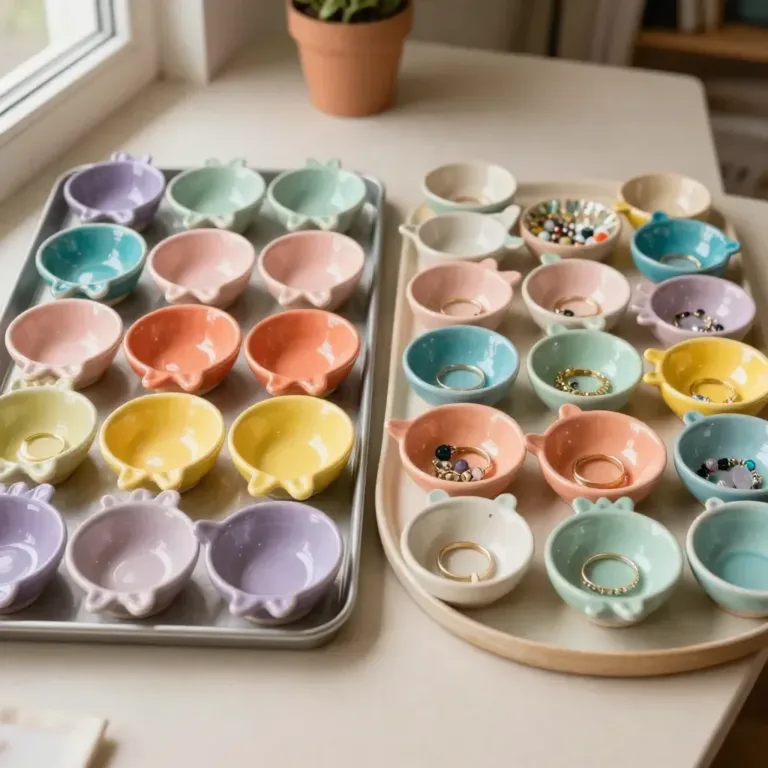 Handmade DIY clay bowls crafted from natural materials