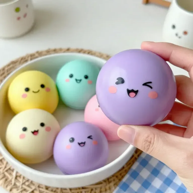 Colorful DIY stress balls made from balloons and flour for stress relief.