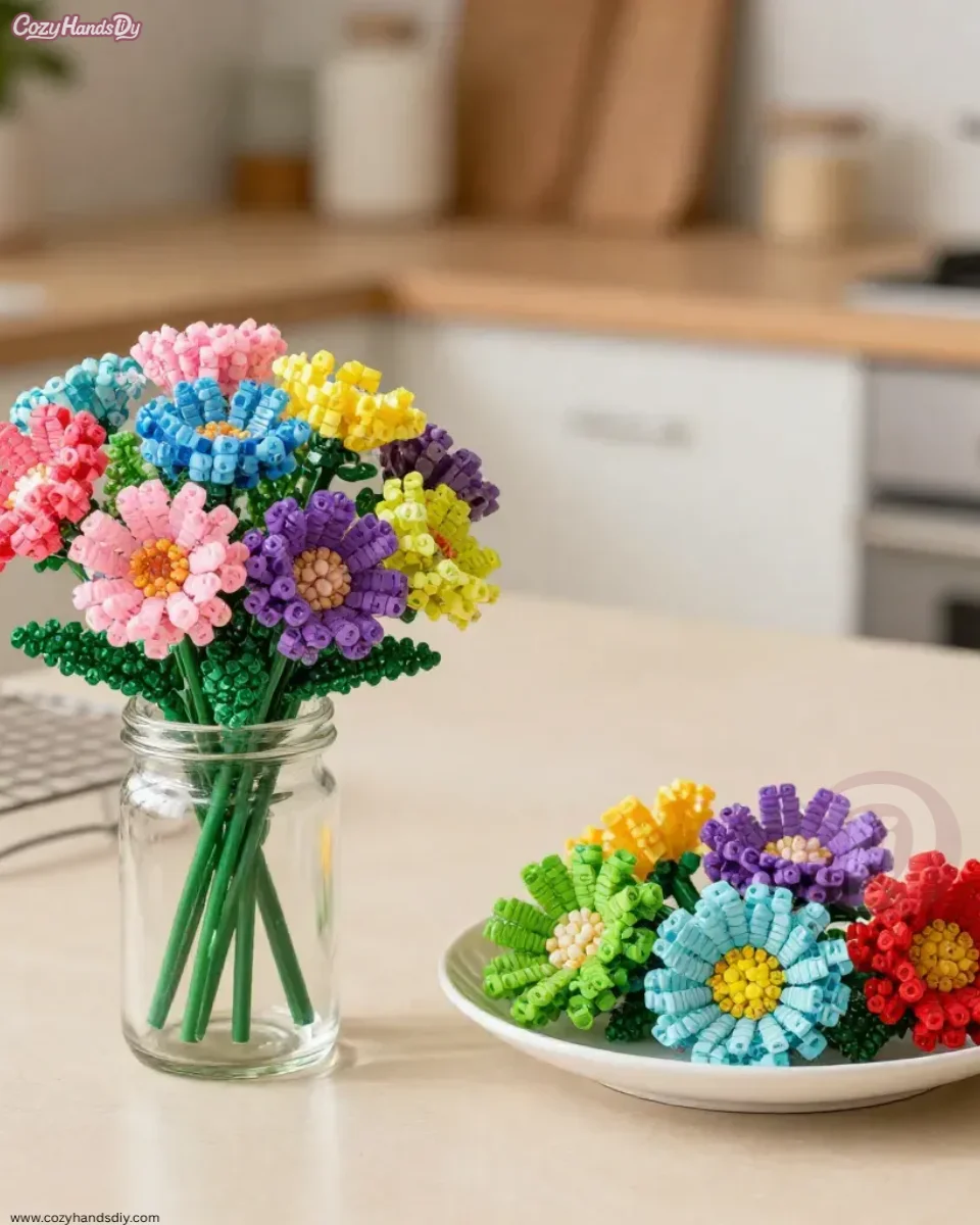 DIY Crystal Flower Roses Become Cozy