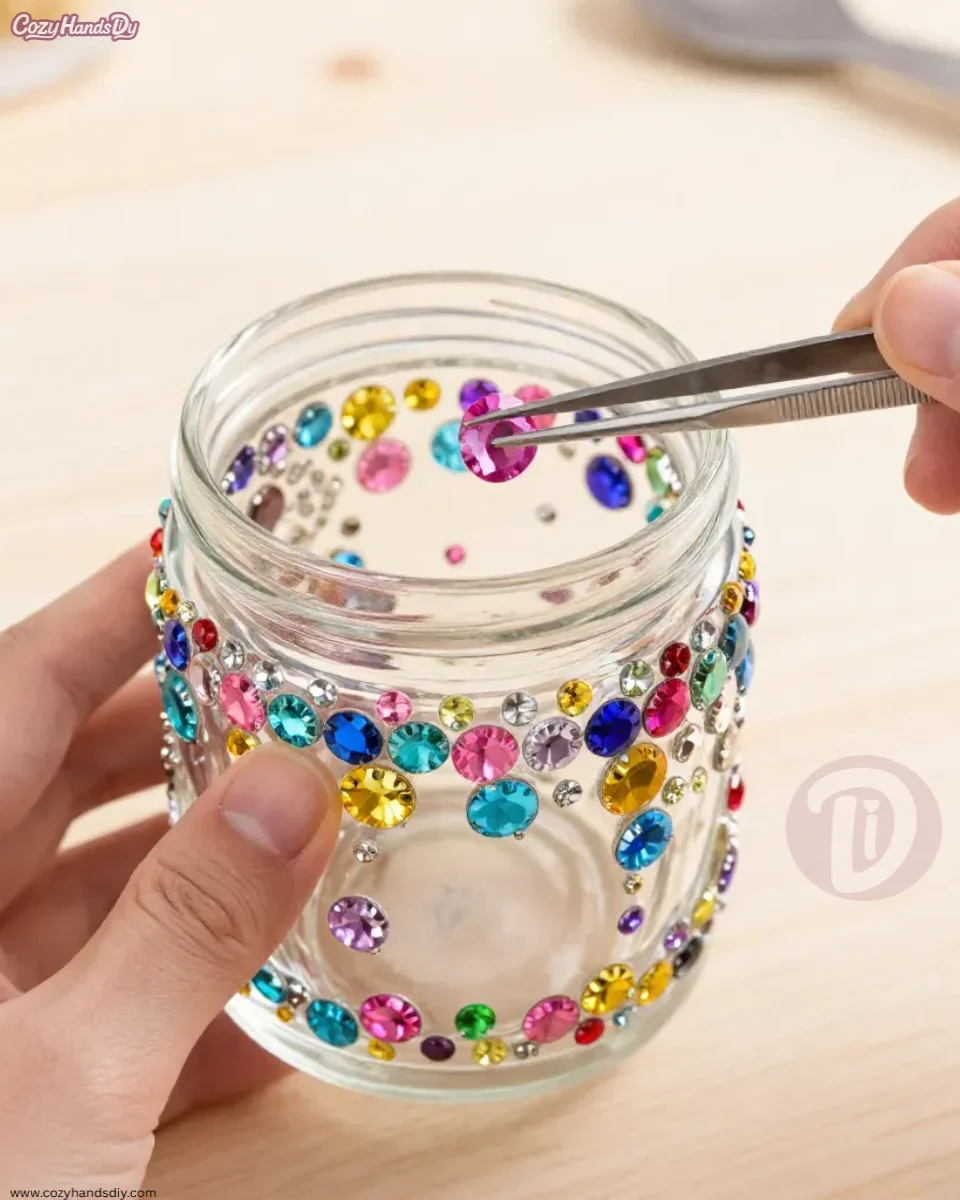 DIY Gemstone Glow Jar Becomes Cozy