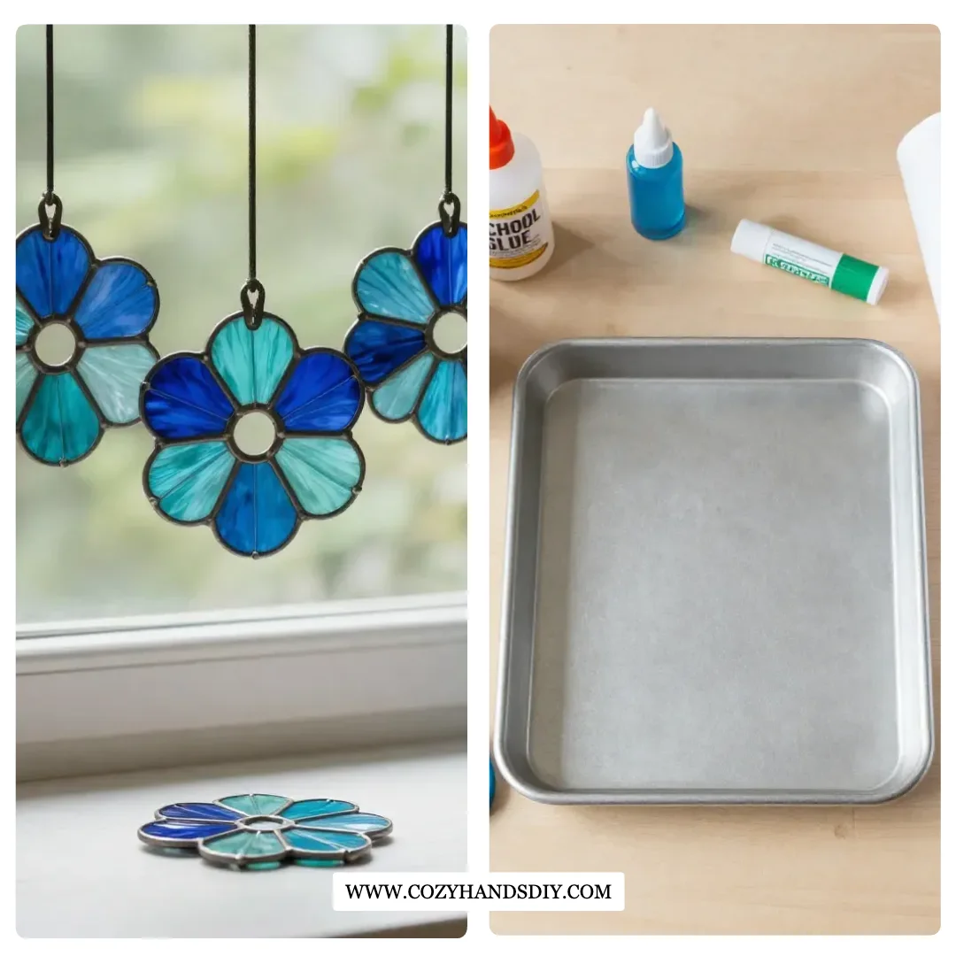 DIY Paper Roll Flower Suncatcher