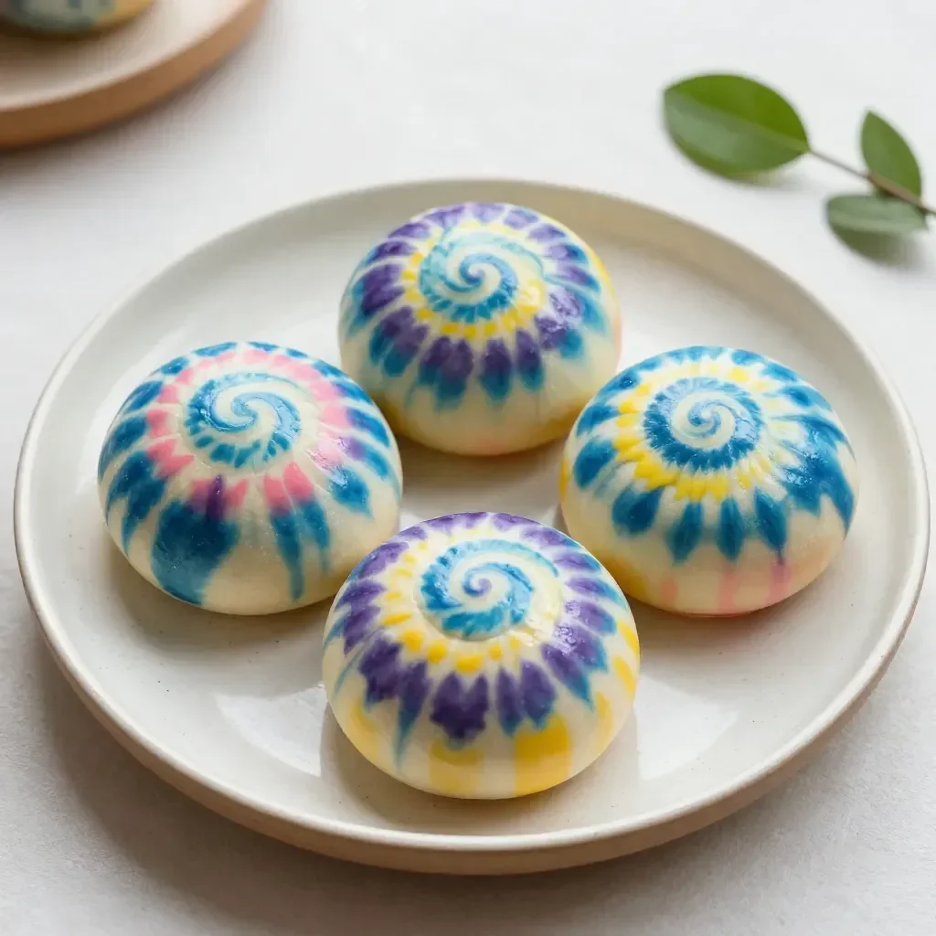 Colorful swirl painted rocks displayed as DIY art project