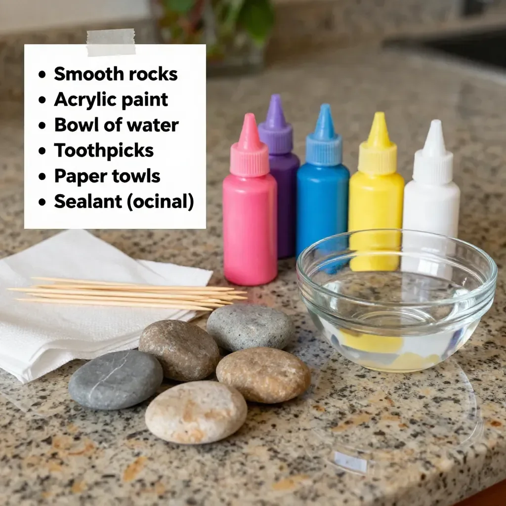 DIY Swirl Painted Rocks Become Art