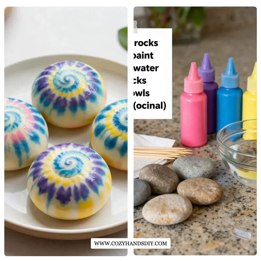 DIY Swirl Painted Rocks Become Art