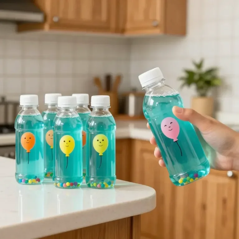 Floating Deep-Sea Creatures Sensory Bottle showcasing colorful ocean-themed figures