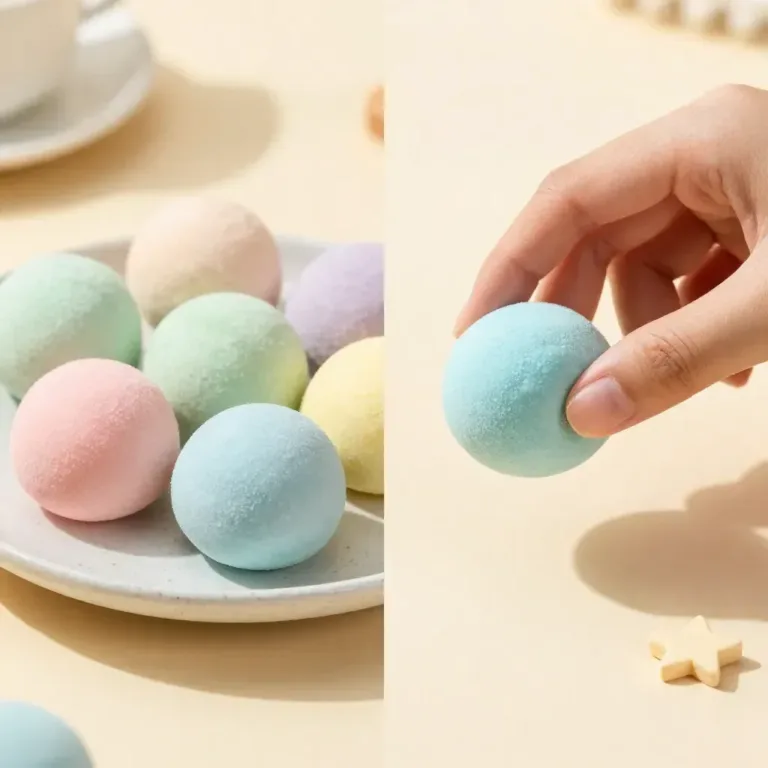 Fluffy cloud dough in various colors, perfect for sensory play and creativity.