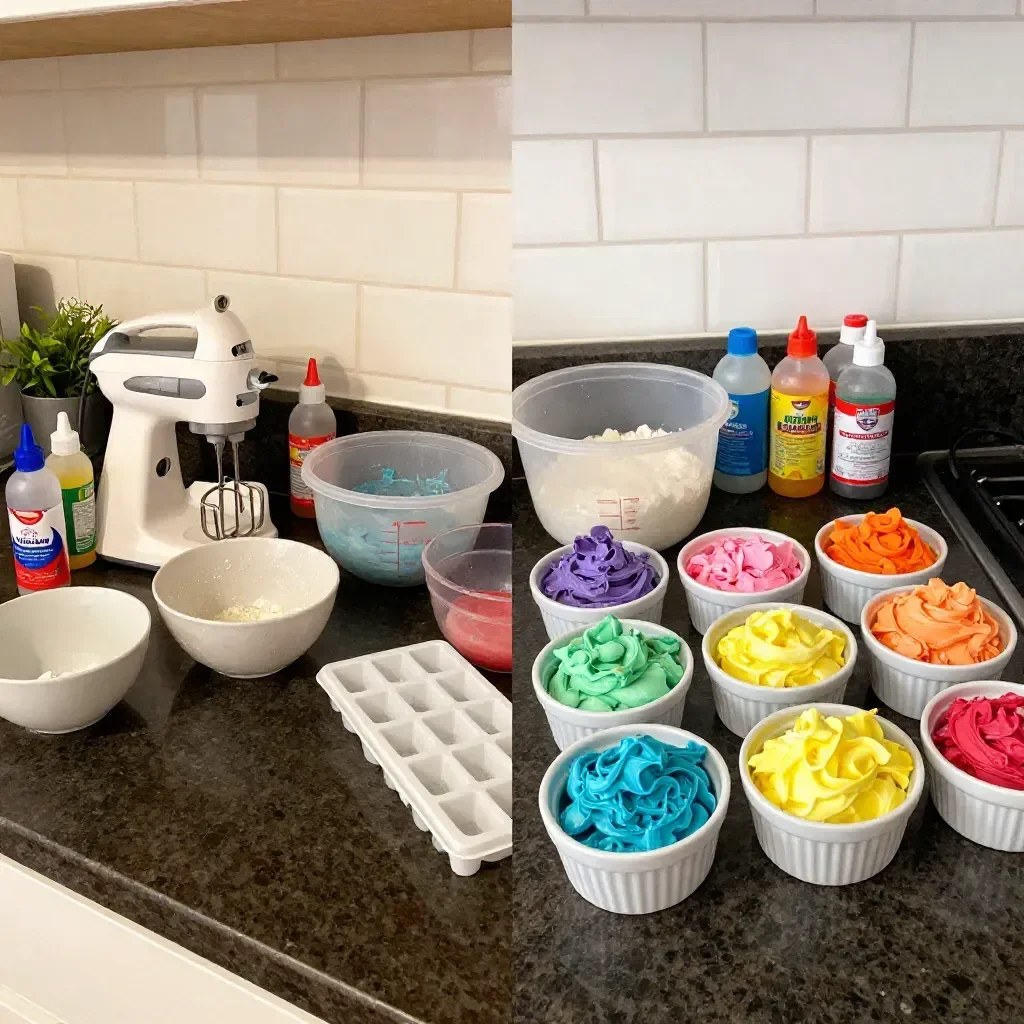 Frozen Rainbow Foam Clouds