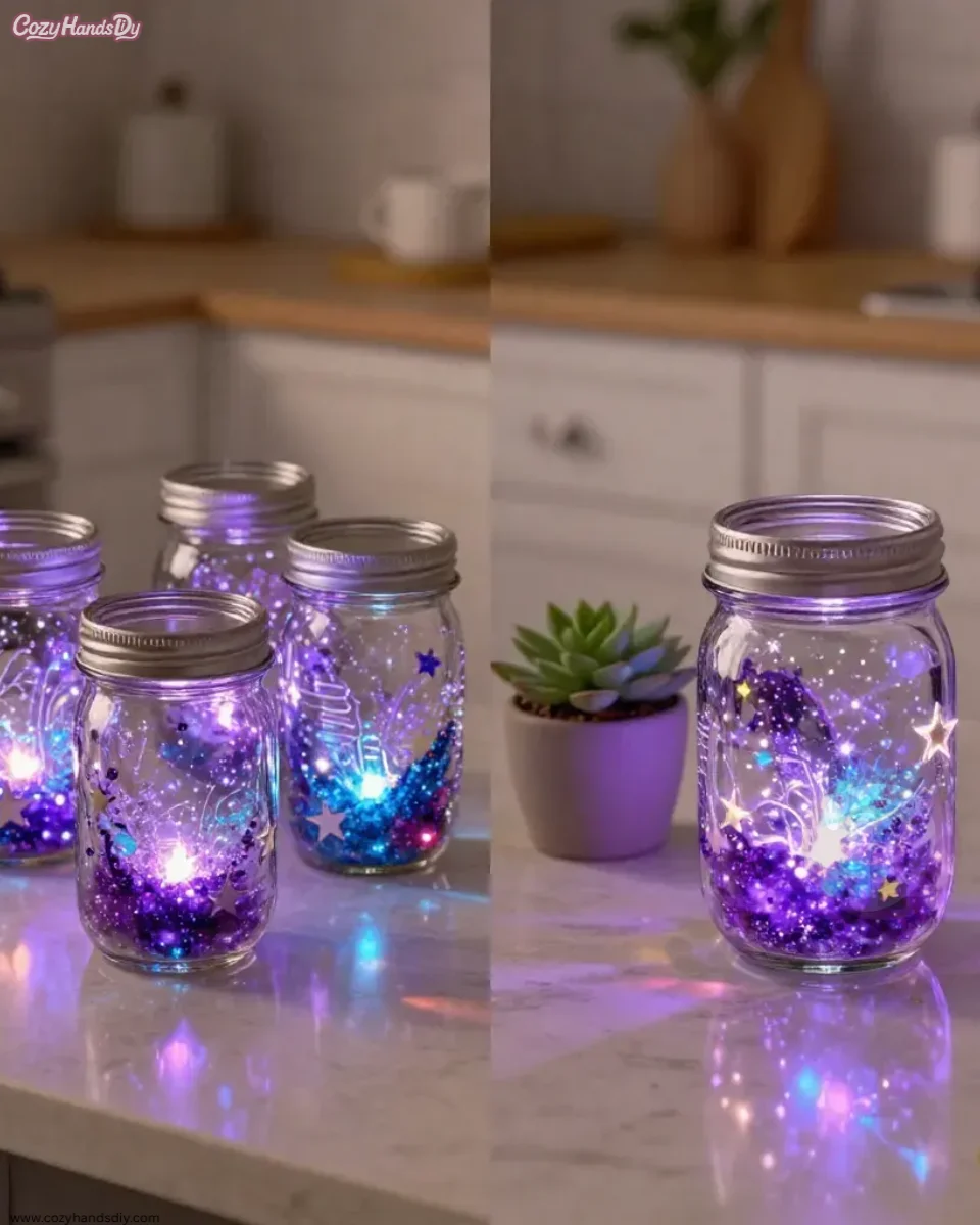 Galaxy Glow Jars Become Calming Evenings