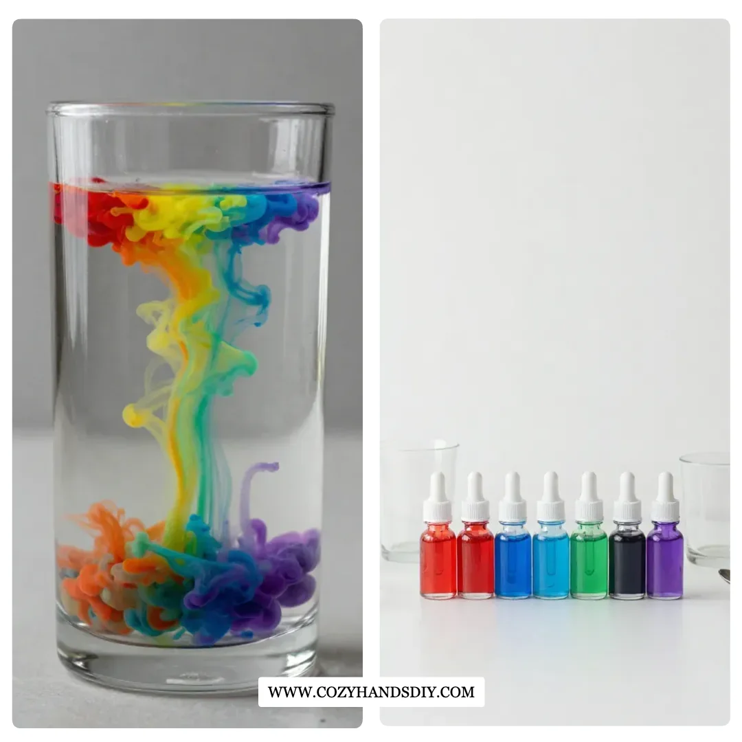 Magic Colorful Oil and Water Experiment