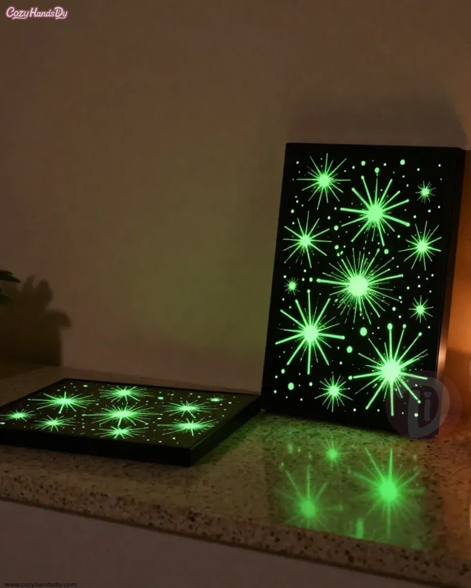 Make Your Own Glow Puffy Paint Art