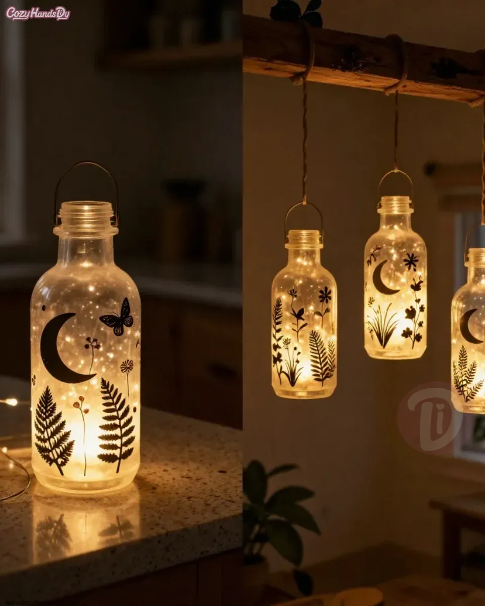 Milk Jug Fairy Lanterns Become Cozy