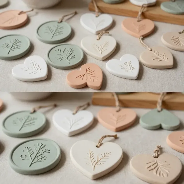 Beautiful nature clay imprints showcasing intricate designs and textures.