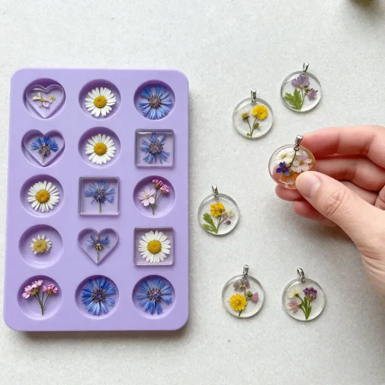Unique permanent flower charms for jewelry, capturing the beauty of nature.