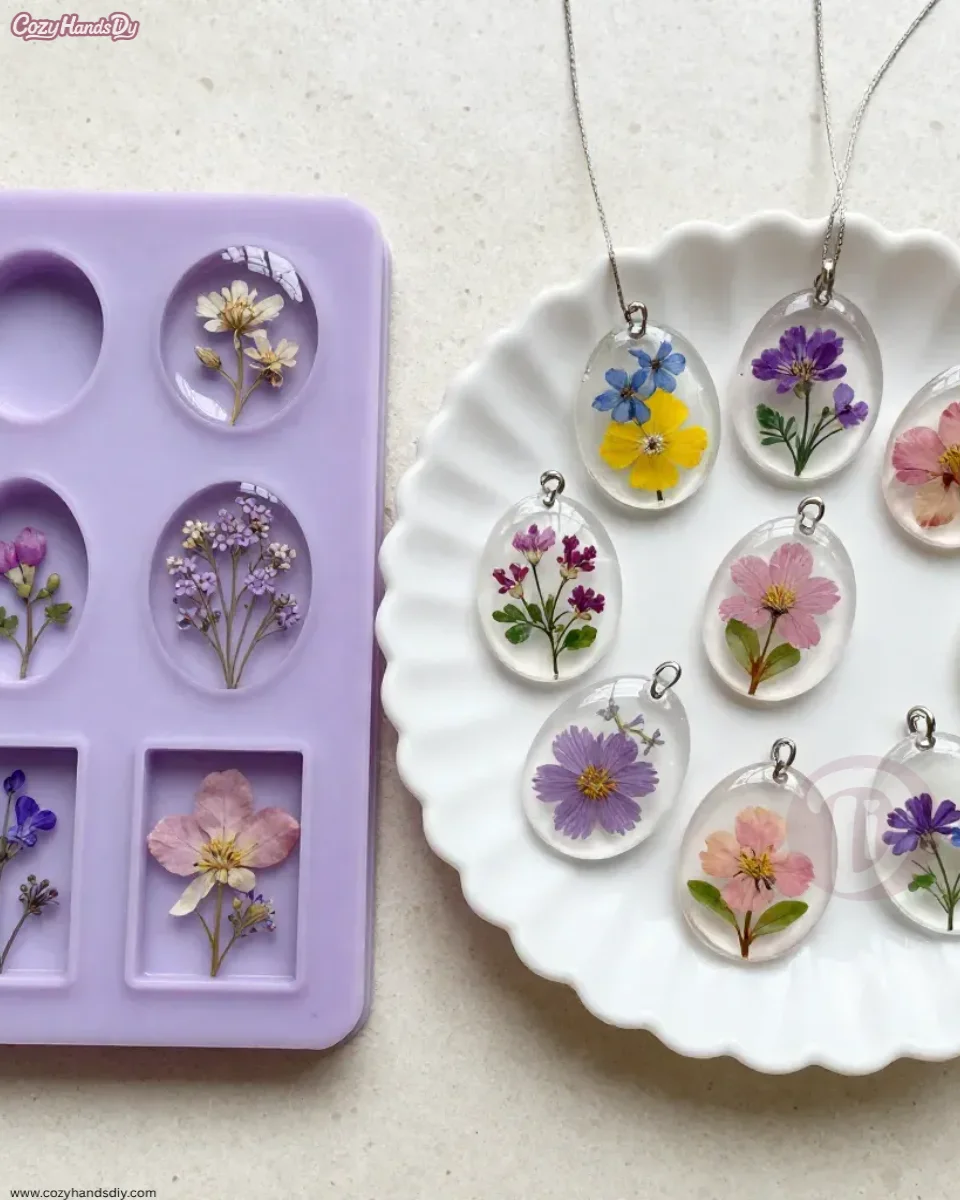 Pressed Flower Cornstarch Charms Calm Moments