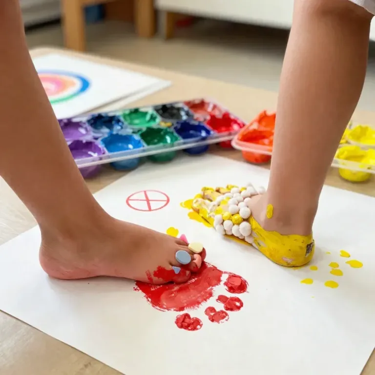 Creative Puffy Paint Art project using socks for fun DIY crafts