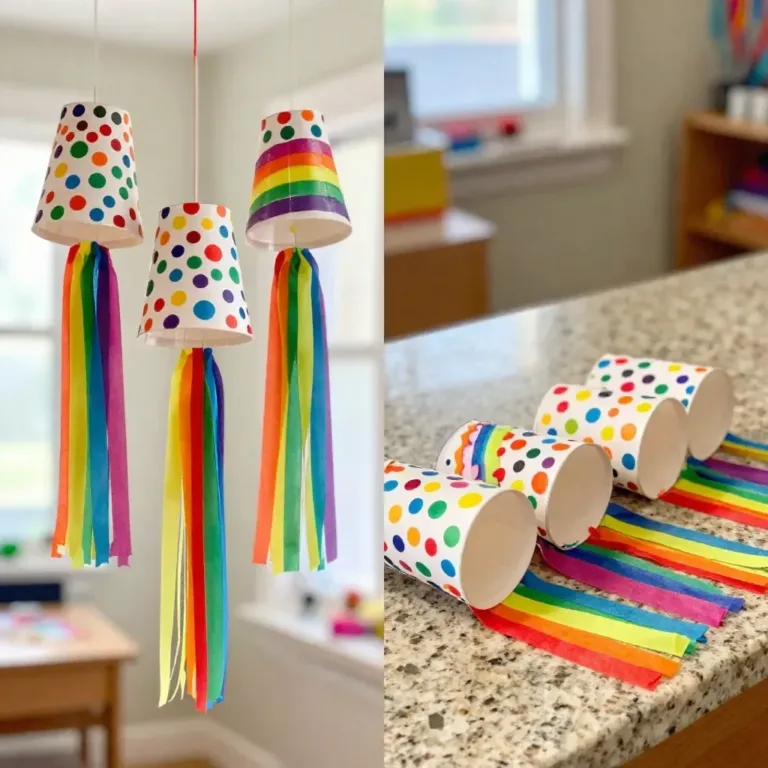 Rainbow Wind Socks adding cozy color to outdoor decor