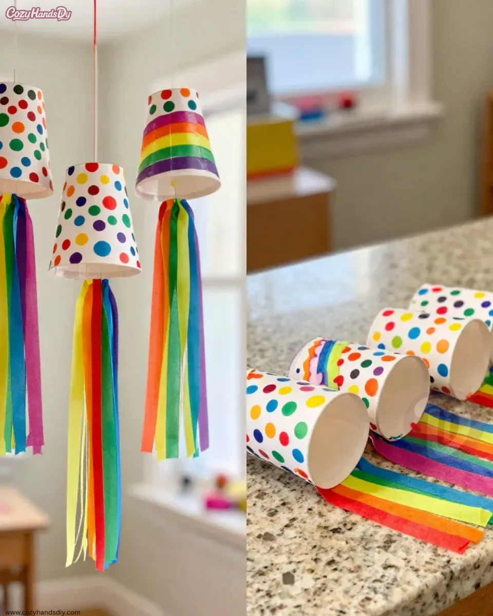 Rainbow Wind Socks Become Cozy