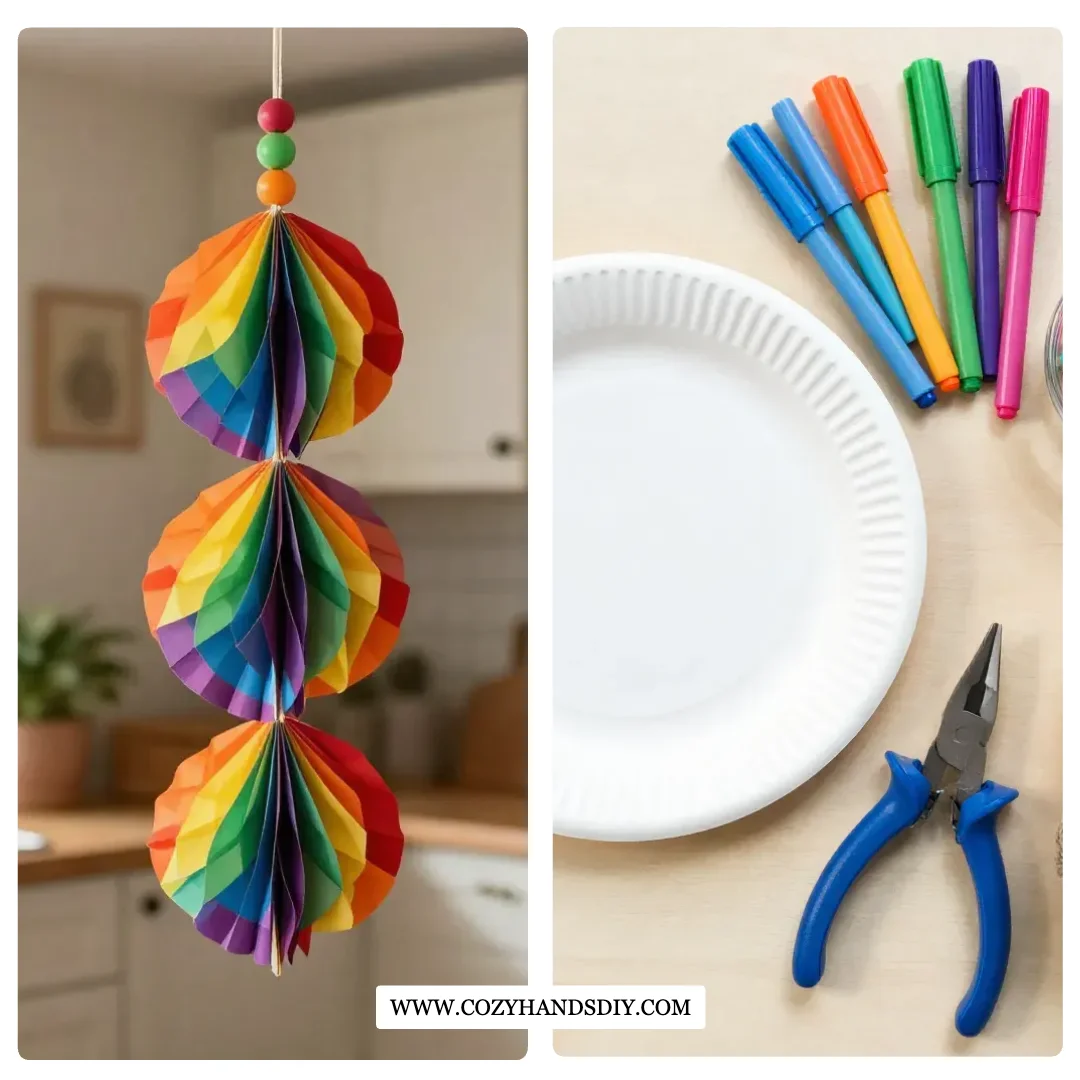 Spinning Rainbow Craft Turns Cozy Joy