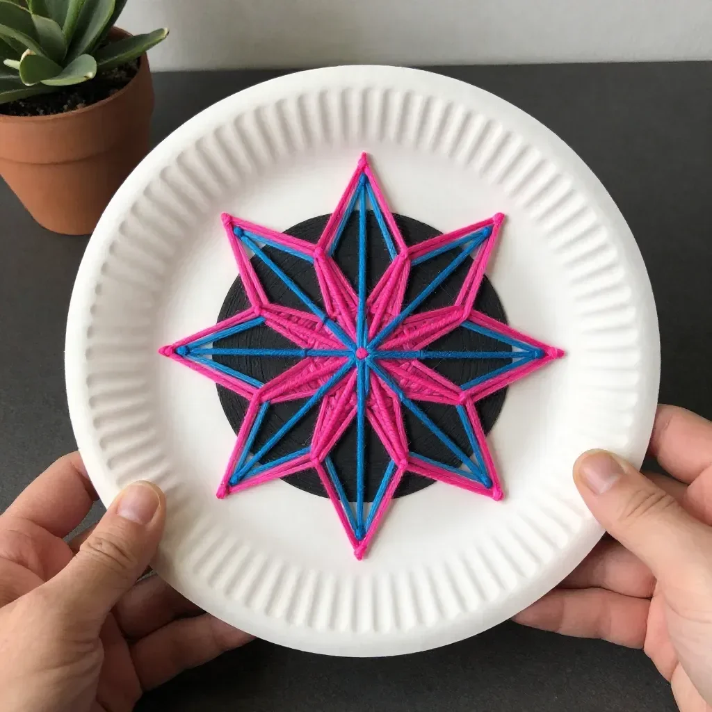 Cozy creations with string art wheels for home decoration