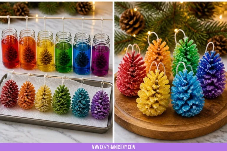 Crystal Pinecones That Look Like Frozen Rainbows
