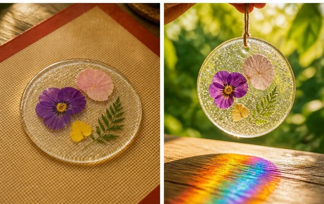 Bioplastic Suncatchers as Cozy Window Decor 6 Bioplastic Suncatchers