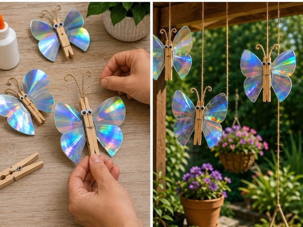 A set of beautifully crafted shimmering butterflies for calming decor.