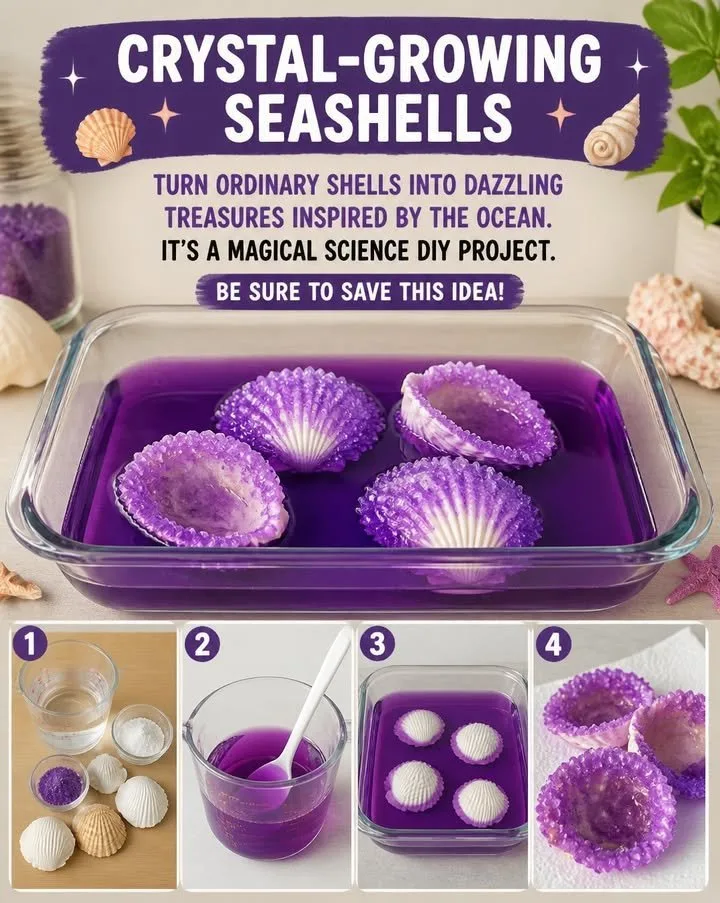Crystal Seashells Transform Into Ocean Treasures 4 Crystal Seashells Transform Into Ocean Treasures