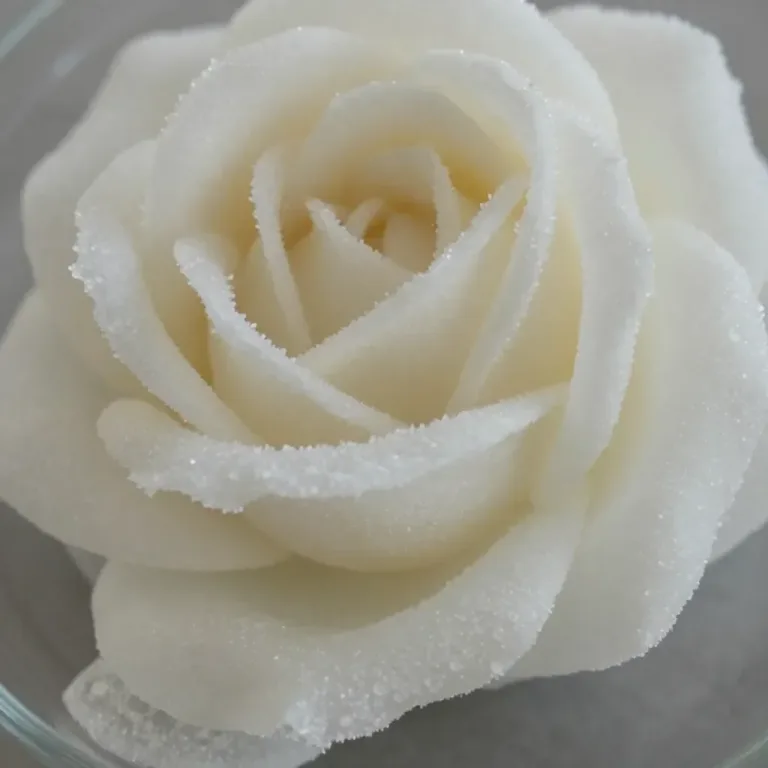 Crystal wedding rose embellishing a cozy wedding setting