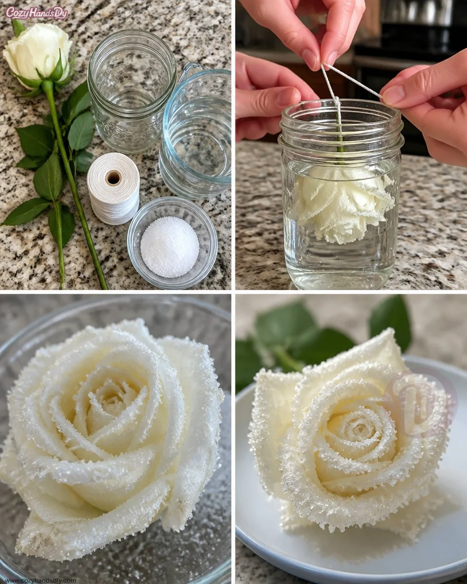 Crystal Wedding Rose Becomes Cozy