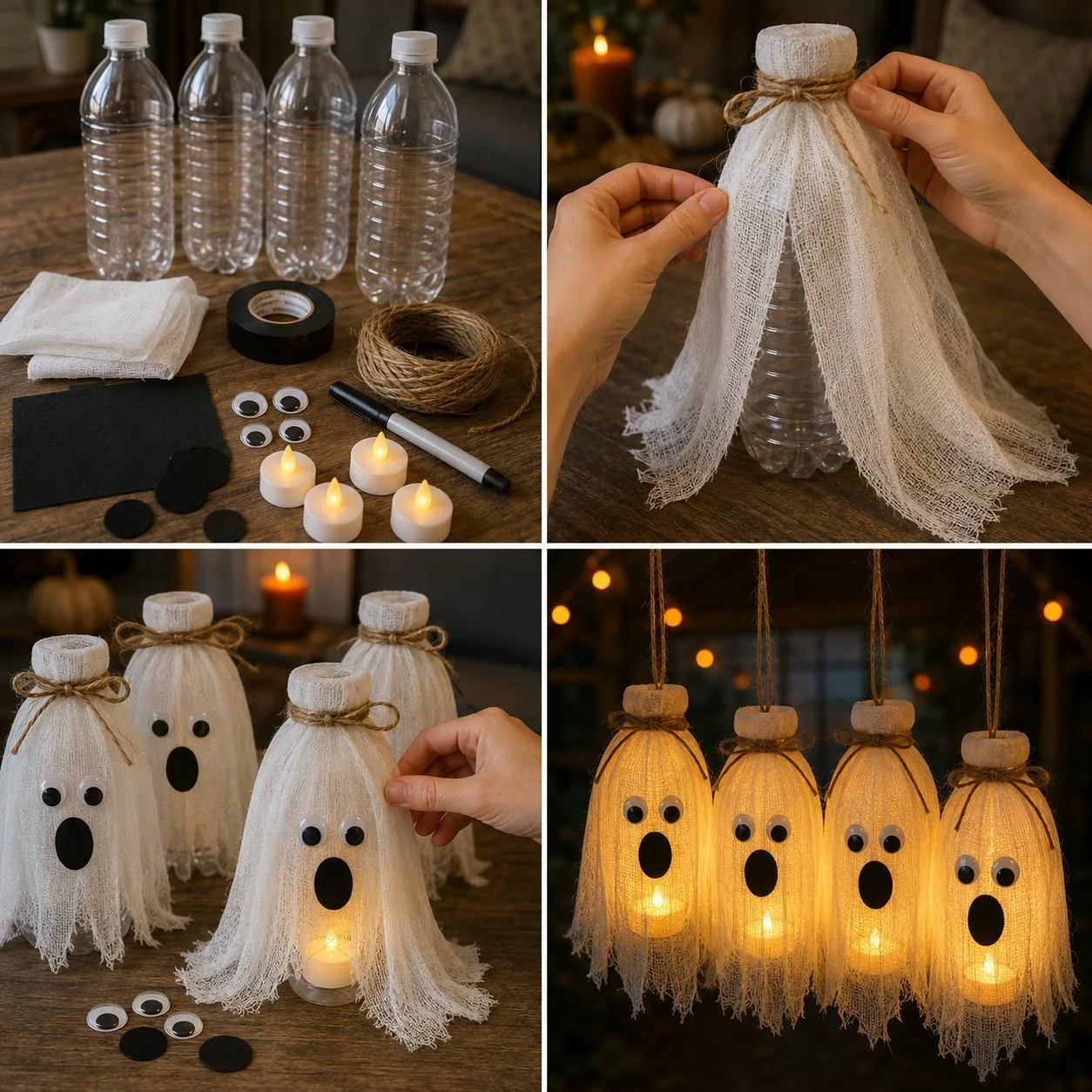 DIY Spooky Glass Bottle Lanterns Cozy 4 DIY Spooky Glass Bottle Lanterns