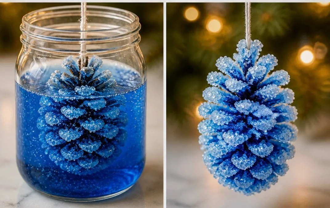Easy Frozen Ice Crystal Pinecones Cozy 6 Easy Frozen Ice Crystal Pinecones