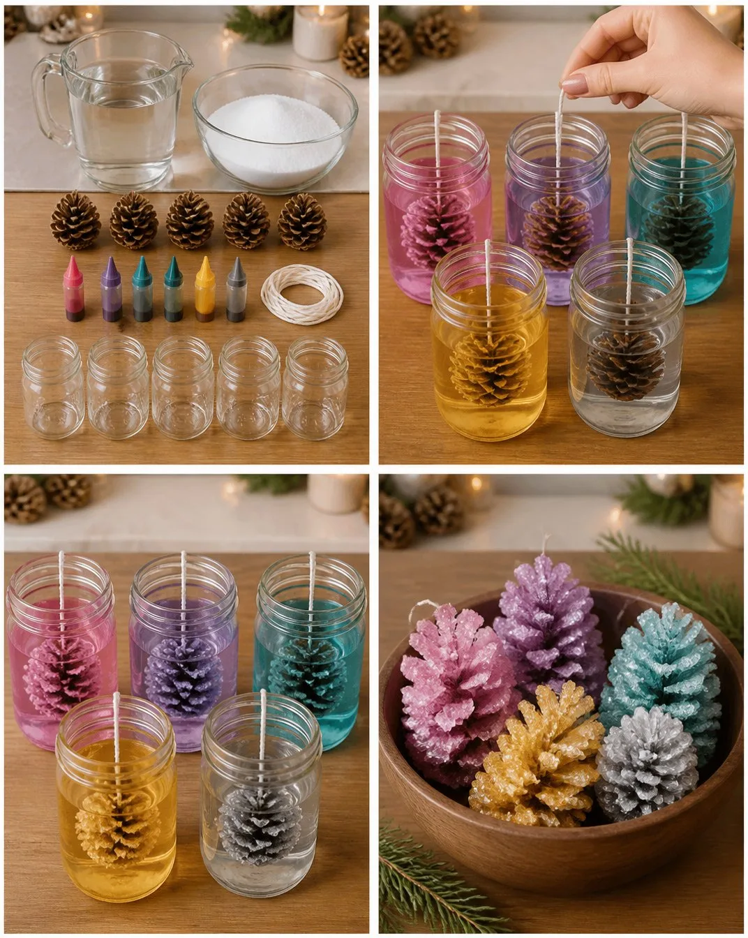 Fairy Color Crystal Pinecone Collection