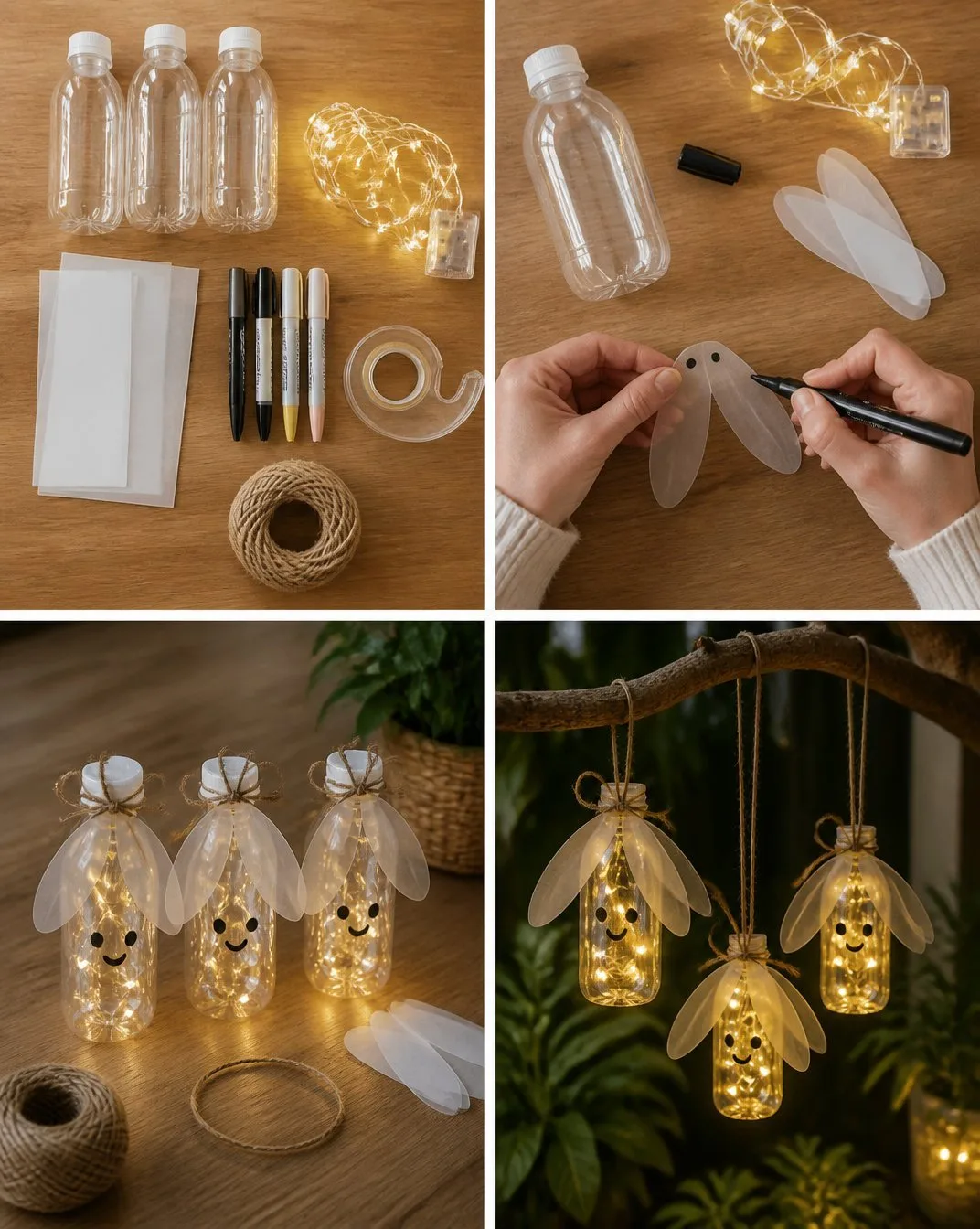 Glowing Firefly Bottle Lights become cozy 4 Glowing Firefly Bottle Lights