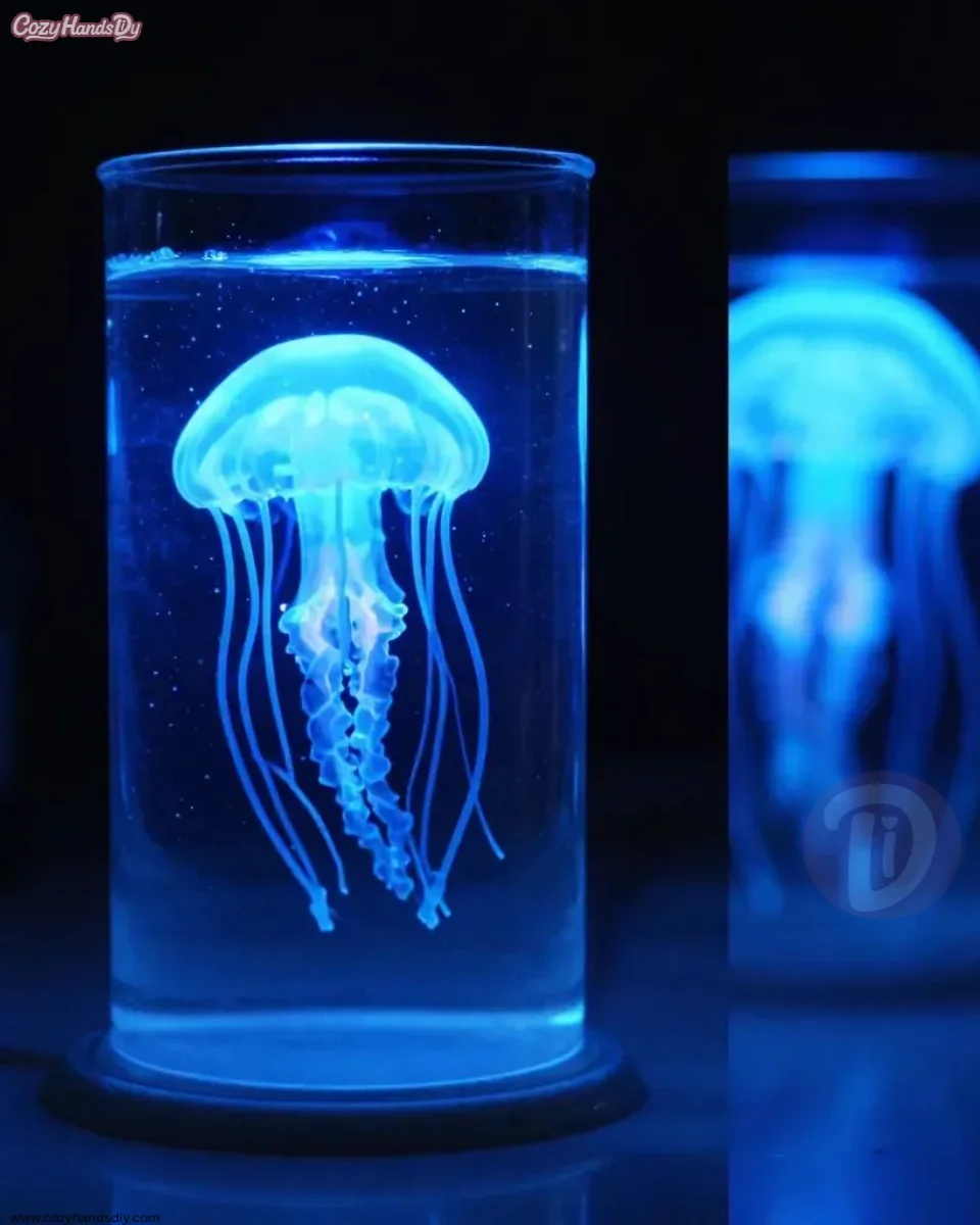 Glowing Jellyfish Jar Becomes Cozy Nightlight